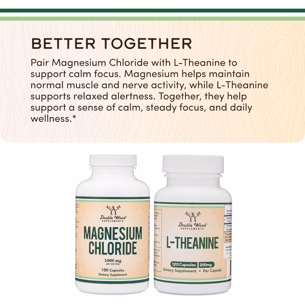 Double Wood Magnesium Chloride 1000 mg-180 Capsules 4
