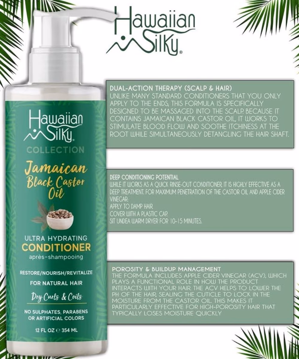 Hawaiian Silky Jamaican Black Castor Oil Conditioner 354ml 3
