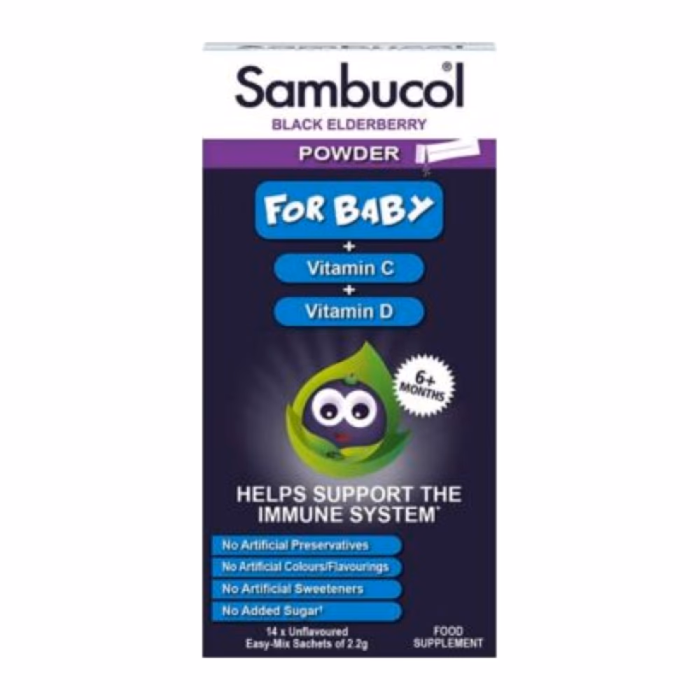 Sambucol Baby Immune Support – Black Elderberry Powder 14 Sachets 3