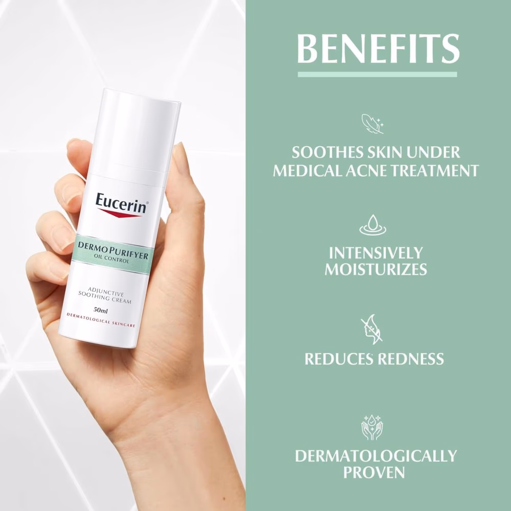 Eucerin Dermo Purifyer Oil Control Soothing Cream 50 ml 4