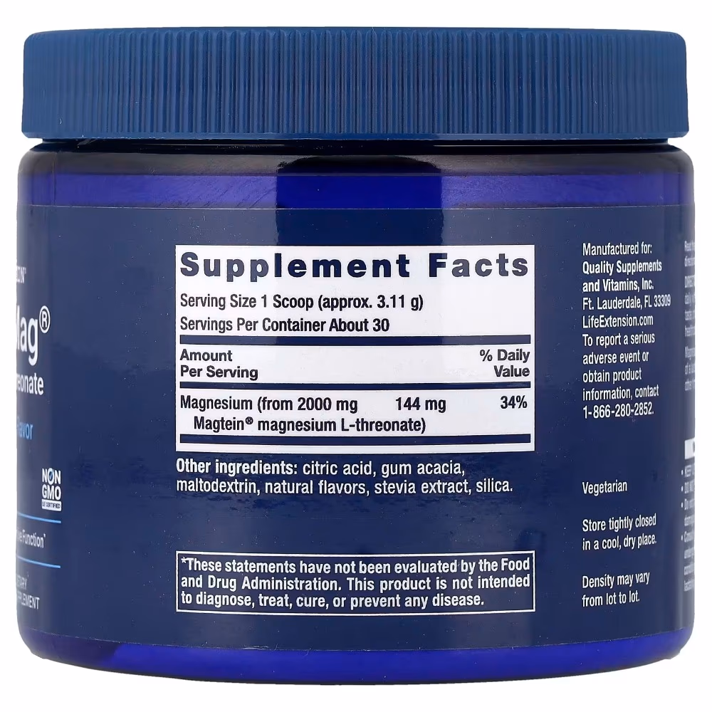 Life Extension Neuro-Mag Powder Tropical Punch 93g 2