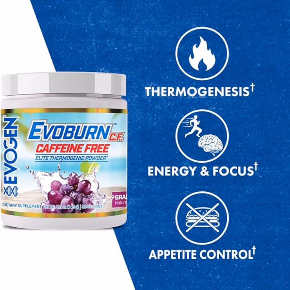 Evogen Evoburn Elite Caffeine Free Grape Blast 146g 3