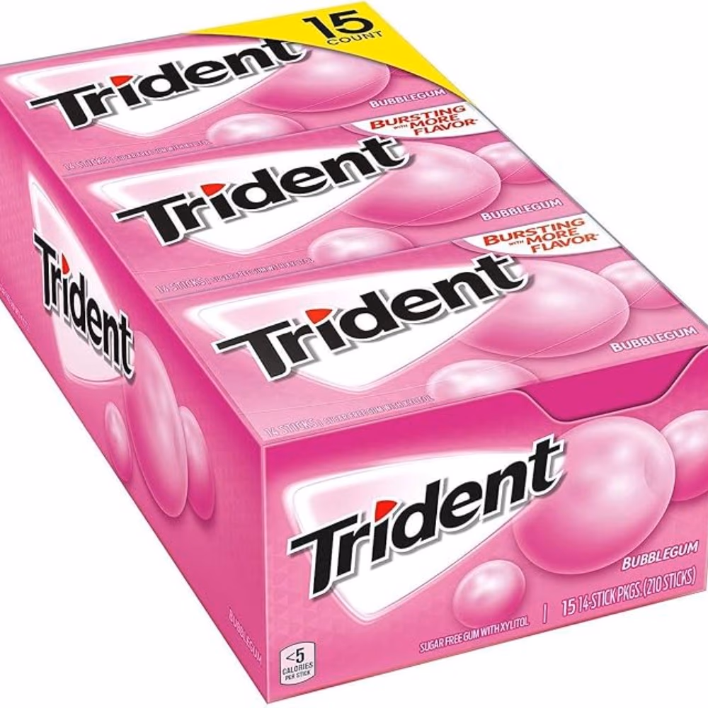 Trident Chewing Gum Bubblegum 14s 3