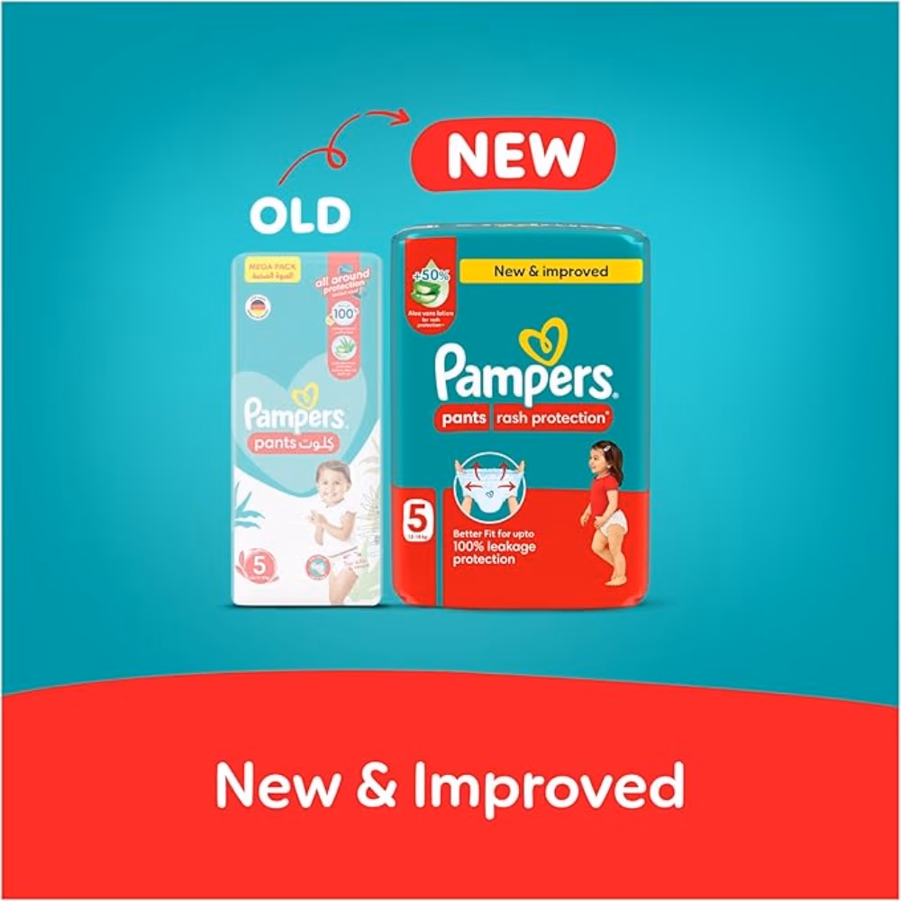 Pampers 5 Pants Rash Protection 60 Diapers 2