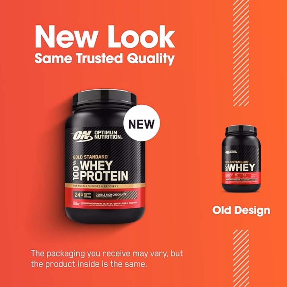 Optimum Nutrition 100% Gold Standard Whey Double Rich Chocolate 2 lbs 3