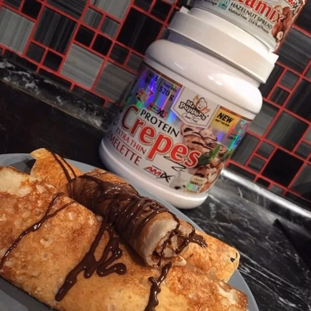 Amix Protein Crepes Extra Thin Omelette Dutch Chocolate 520g 4