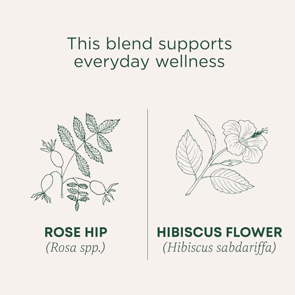 Traditional Organic Rose Hips & Hibiscus Tea Bags 16s 3