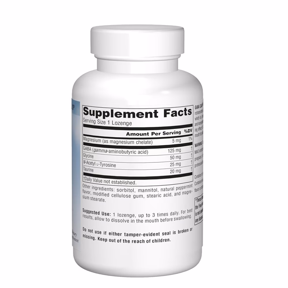 Source Naturals Serene Science Gaba Calm Peppermint Flavor -120 Lozenges 2