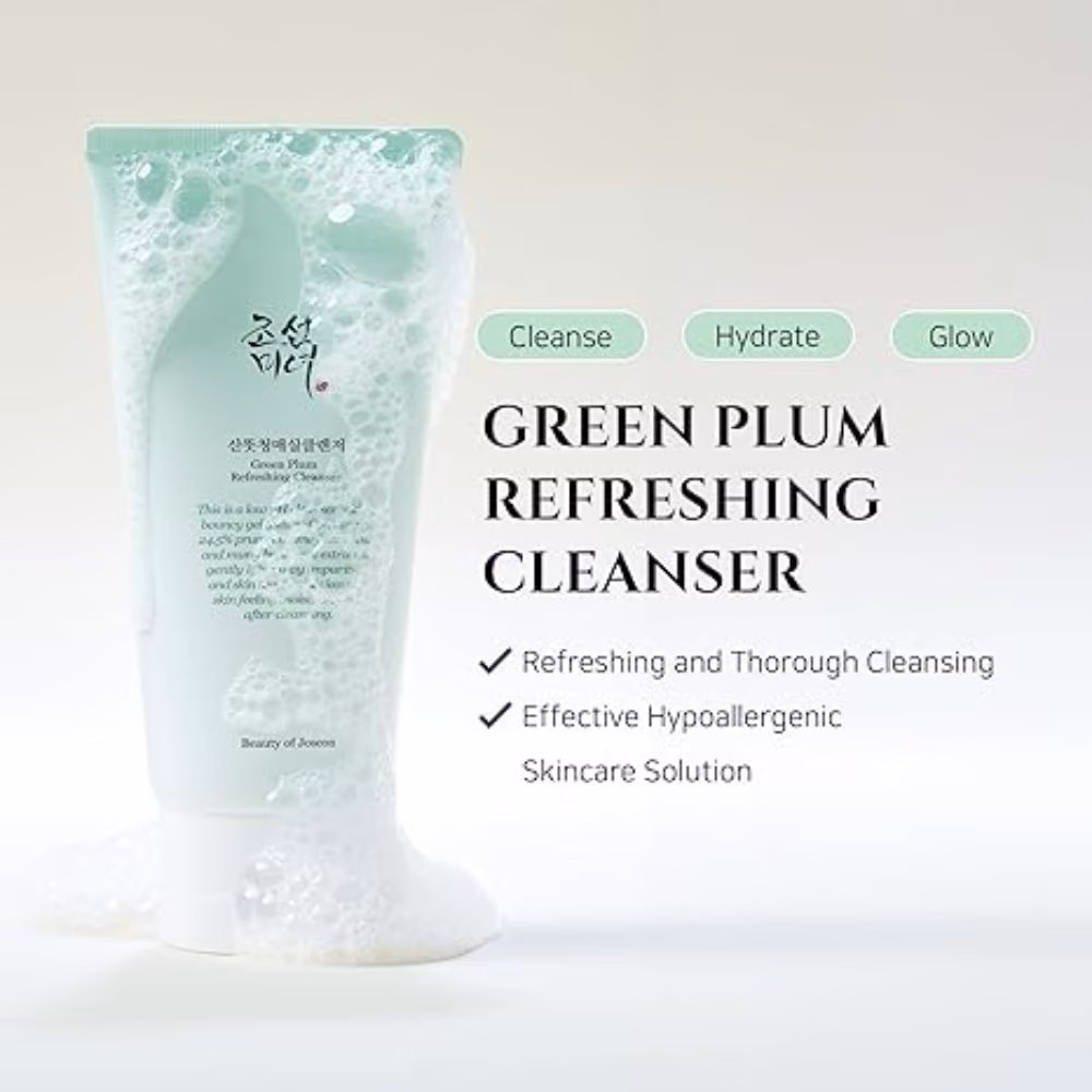 Beauty Of Joseon Green Plum Refreshing Cleanser – 100ml Gentle Cleanser With Green Plum Extract To Brighten And Refresh Tired Skin. 2