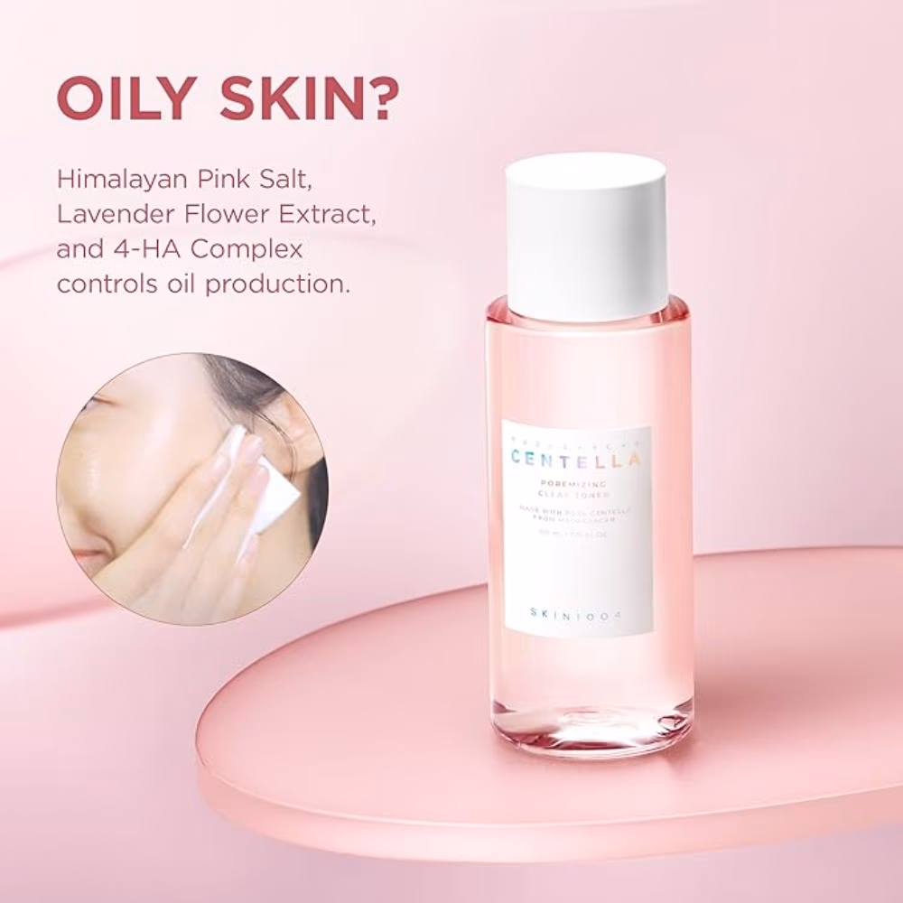 SKIN1004 Madagascar Centella Poremizing Clear Toner – 210ml Refreshing toner with Centella to minimize pores, control oil, and calm skin. 4