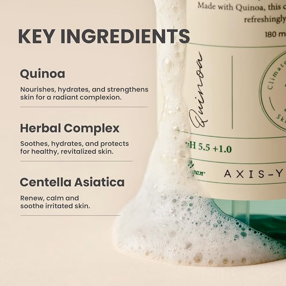 Axis-Y Quinoa One-Step Balanced Gel Cleanser 180ml 3
