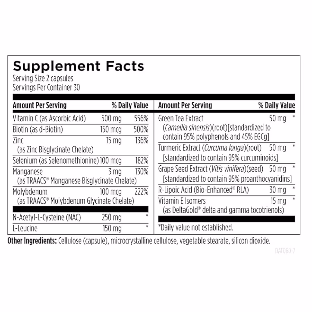 Designs For Health Detox Antiox - 60 Vegetarian Capsules 4