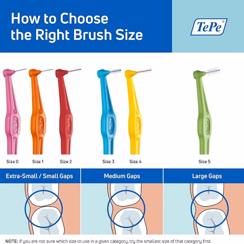 TePe Angle Interdental Brush Blue 0.6mm 6s 3