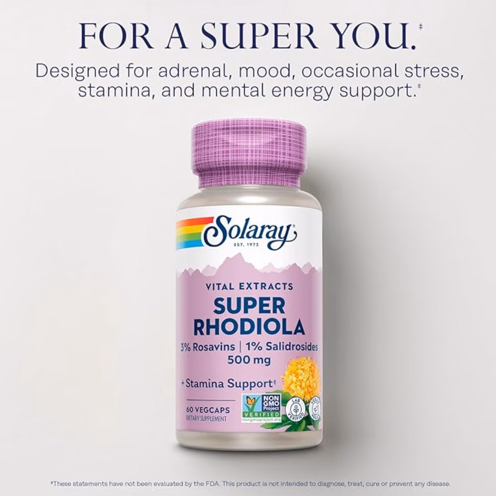 Solaray Super Rhodiola 60 Capsules 2