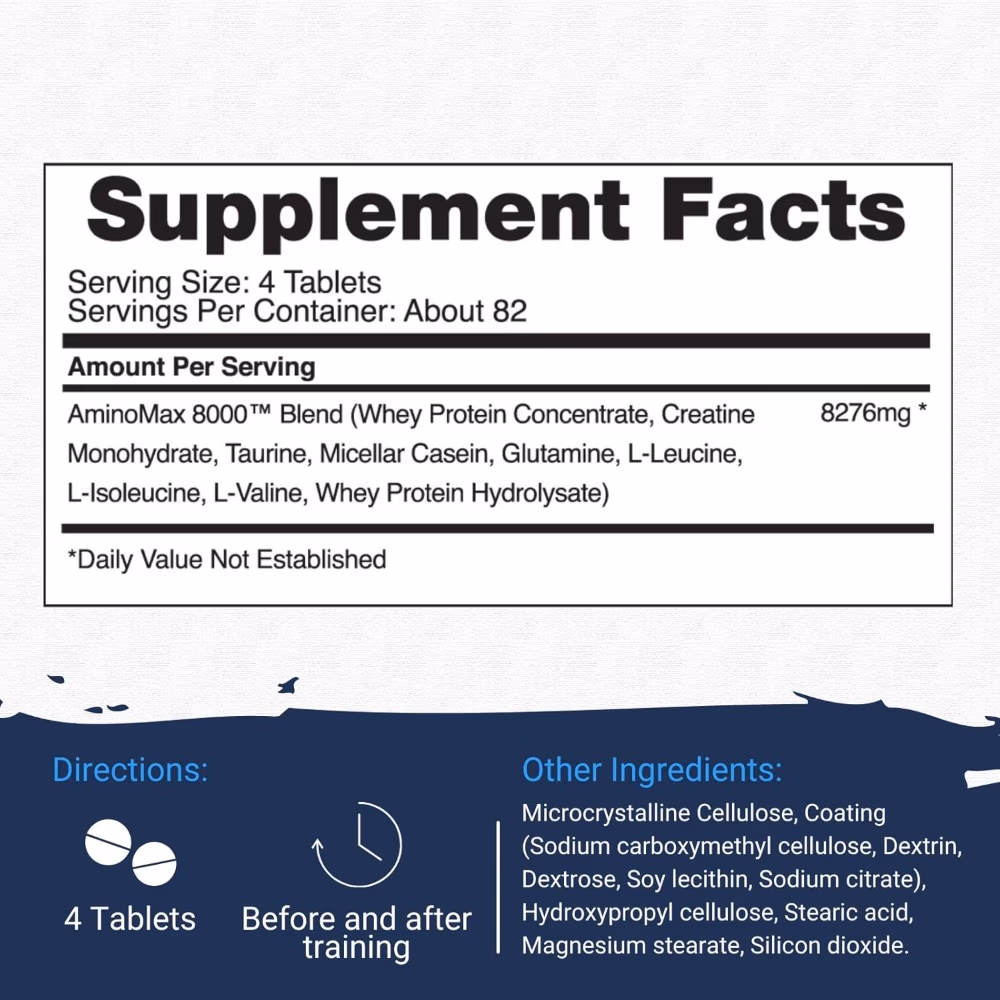Gaspari AminoMax 8000 325 Tablets 4