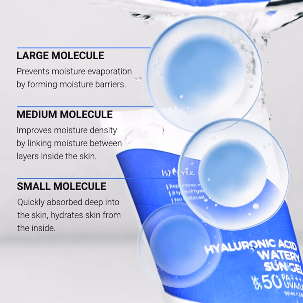 ISNTREE Hyaluronic Acid Watery Sun Gel SPF50+ PA+ 50ml 4