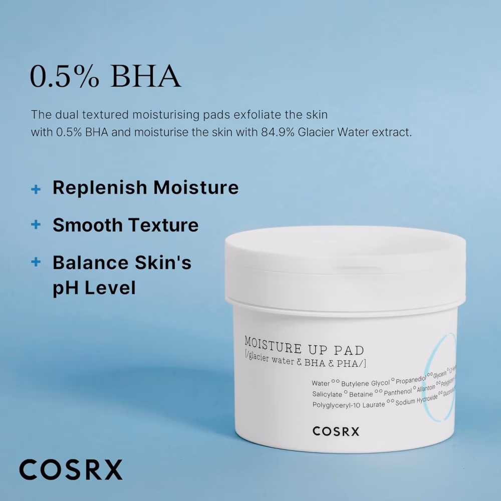 COSRX One Step Moisture Up 70 Pads 20ml – Hydrating, Gentle Exfoliating Pads With Moisture-Boosting Ingredients To Nourish, Refresh, And Soften Skin. 3