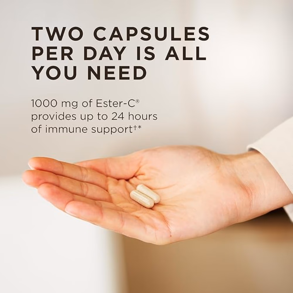 Solgar Ester-C 1000mg Vitamin C Tablets 60s – Gentle Immune Support Supplement 5