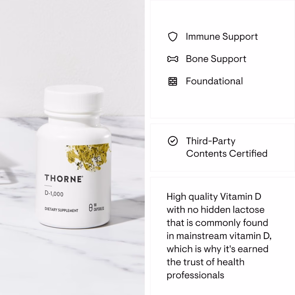 Thorne D-1000 – 90 Capsules 4