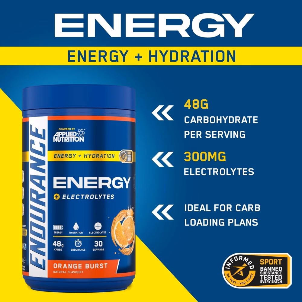 Applied Nutrition Energy + Hydration Powder Orange Burst 30 servings 3