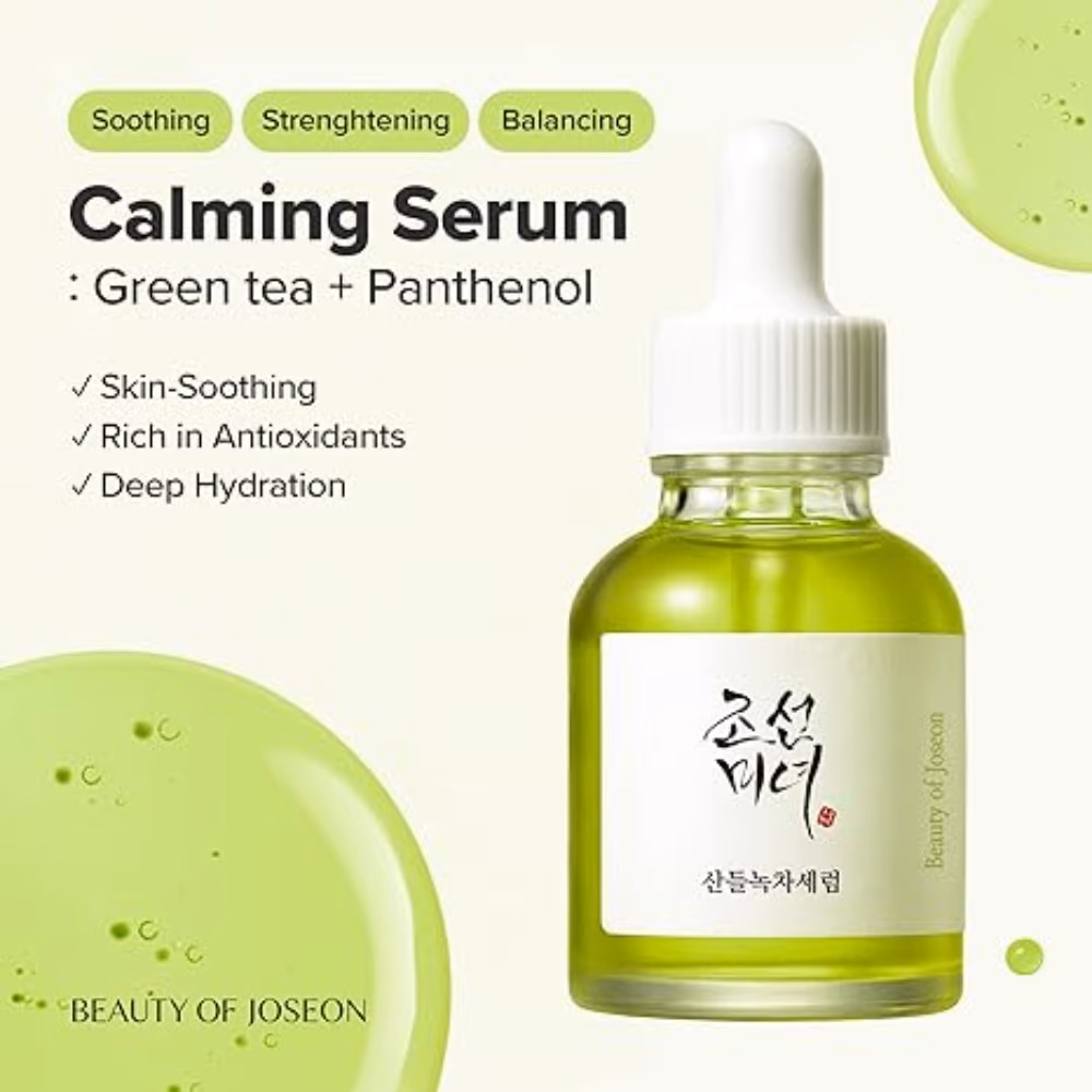 Beauty Of Joseon Green Tea + Panthenol Calming Serum 30ml- Soothing Serum With Green Tea And Panthenol To Calm, Hydrate, And Strengthen Sensitive Skin. 2