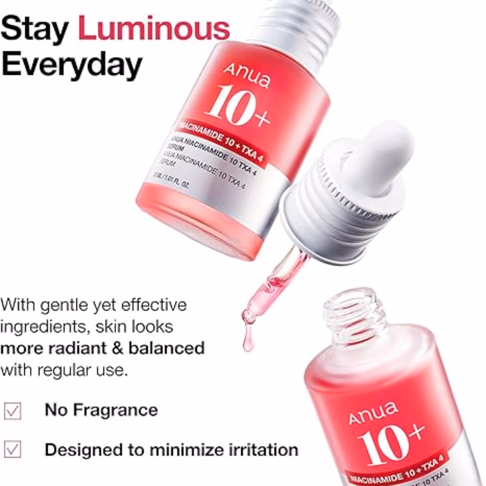 ANUA Niacinamide 10% + TXA 4% Serum - 30ml Brightening Serum With Niacinamide And TXA To Fade Dark Spots And Even Skin Tone 5