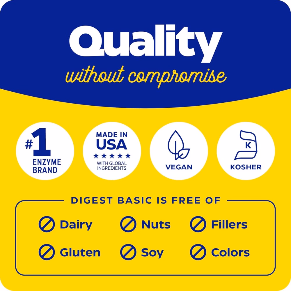 Enzymedica Digest Basic 90 Capsules – Digestive Enzyme Support Supplement 3