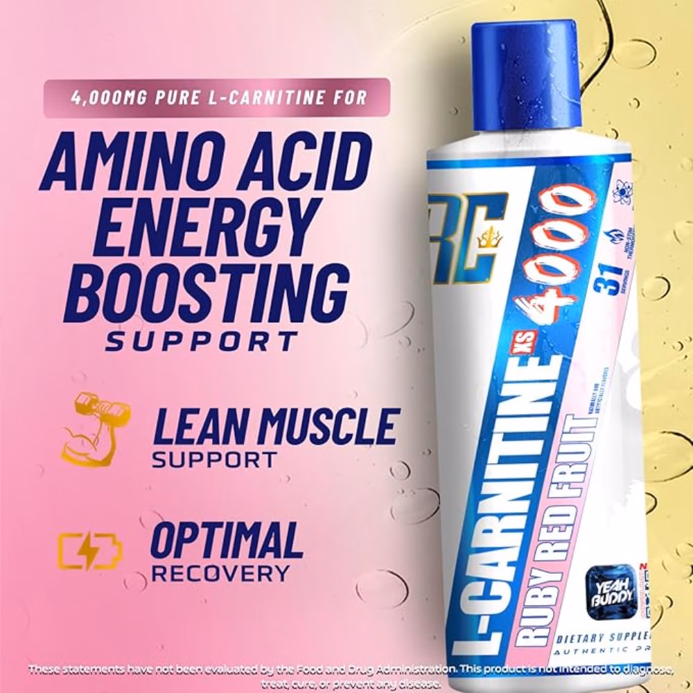 Ronnie Coleman L-Carnitine 4000 Liquid Ruby Red Fruit 473ml – Liquid Amino Supplement 3