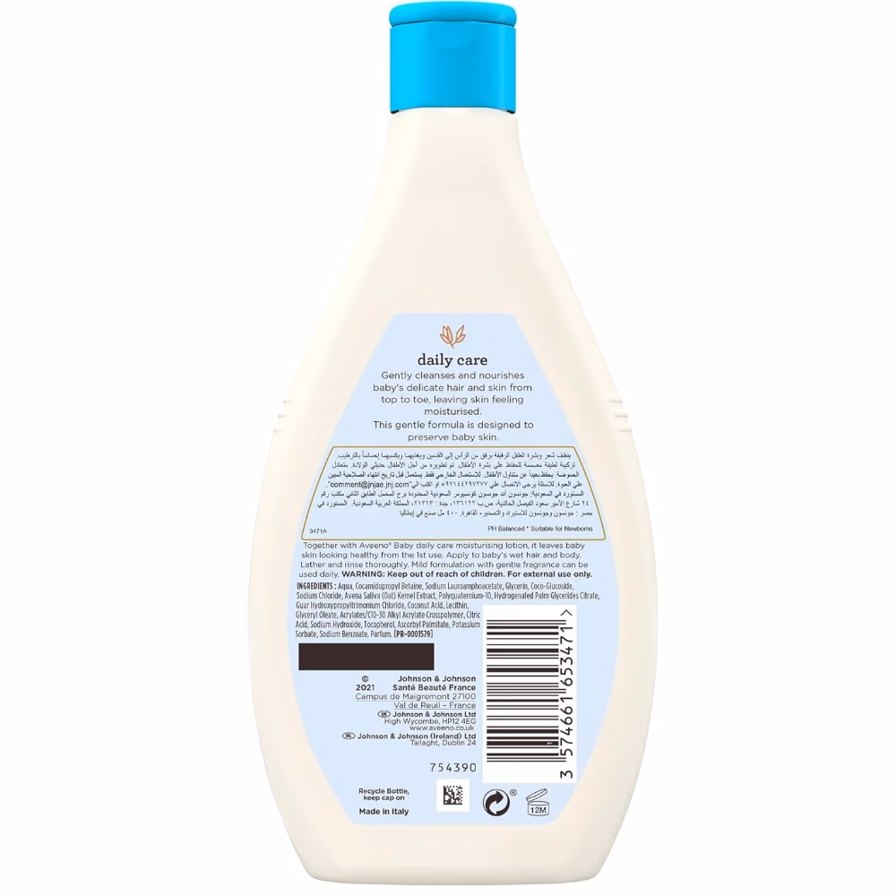 Aveeno Baby Daily Care Hair & Body Wash 400ml 3