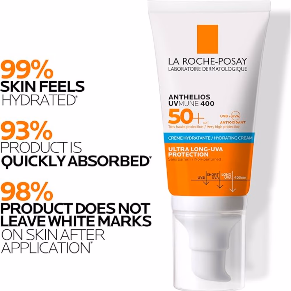 La Roche-Posay Anthelios UVMune 400 Hydrating Cream SPF 50+ 50ml 5