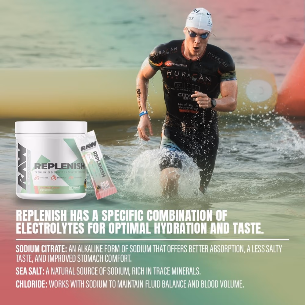 Raw nutrition Replenish 20  - Watermelon Mojito Flavor 3
