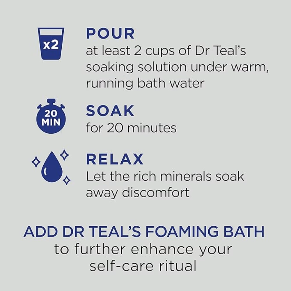 Dr Teals Hemp Seed Oil Epsom Salt 1.36kg 3
