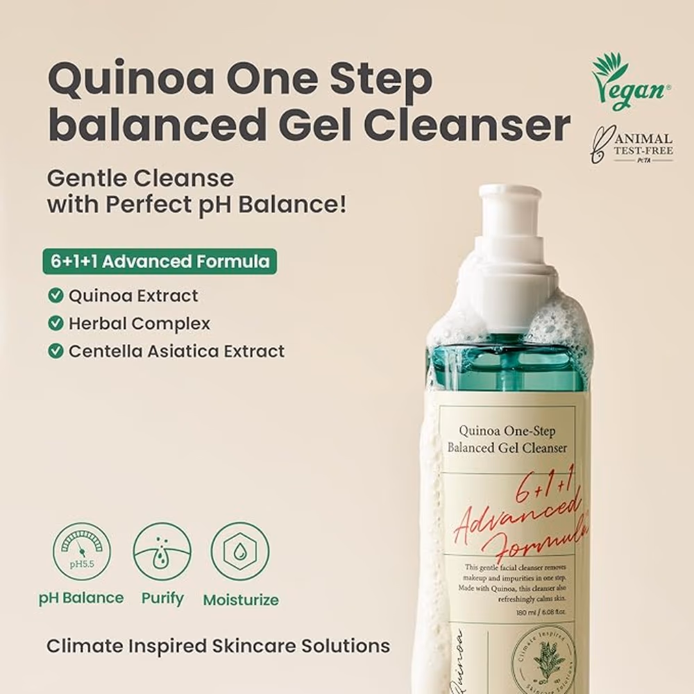 Axis-Y Quinoa One-Step Balanced Gel Cleanser 180ml 2