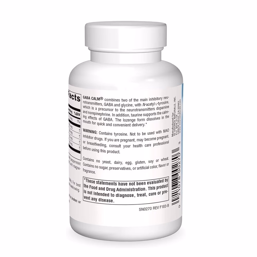 Source Naturals Serene Science Gaba Calm Peppermint Flavor -120 Lozenges 3