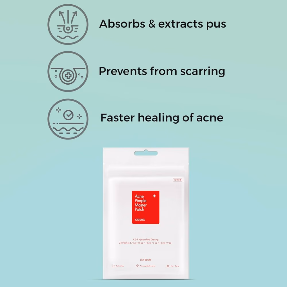 COSRX Acne Pimple Master Patch – 24 Patches Hydrocolloid Patches That Protect, Heal, And Absorb Impurities From Acne Spots. 2