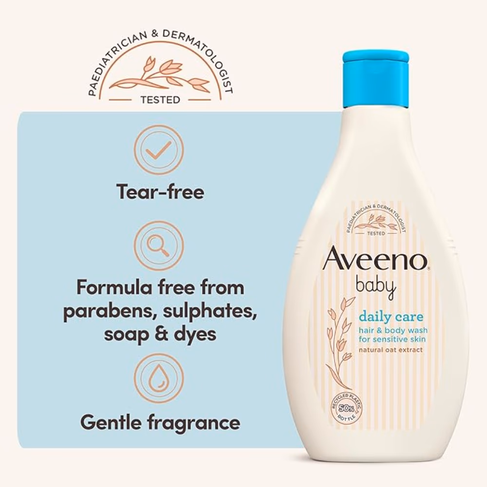 Aveeno Baby Daily Care Hair & Body Wash 400ml 4