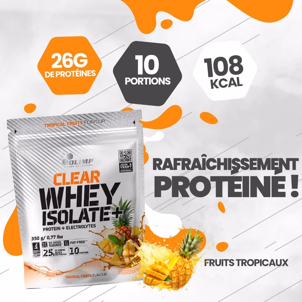 Olimp Clear Whey Isolate – 350g Tropical Fruits 2