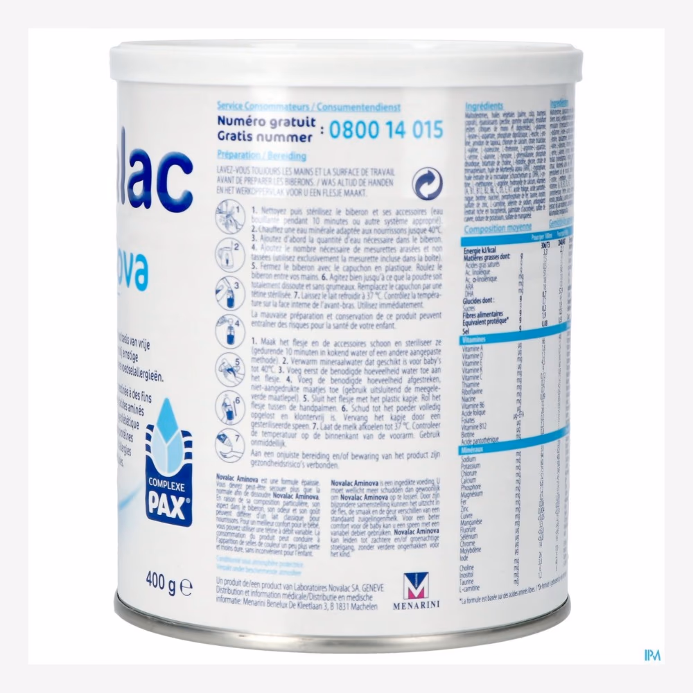 Novalac Aminova Milk Powder 400g 3