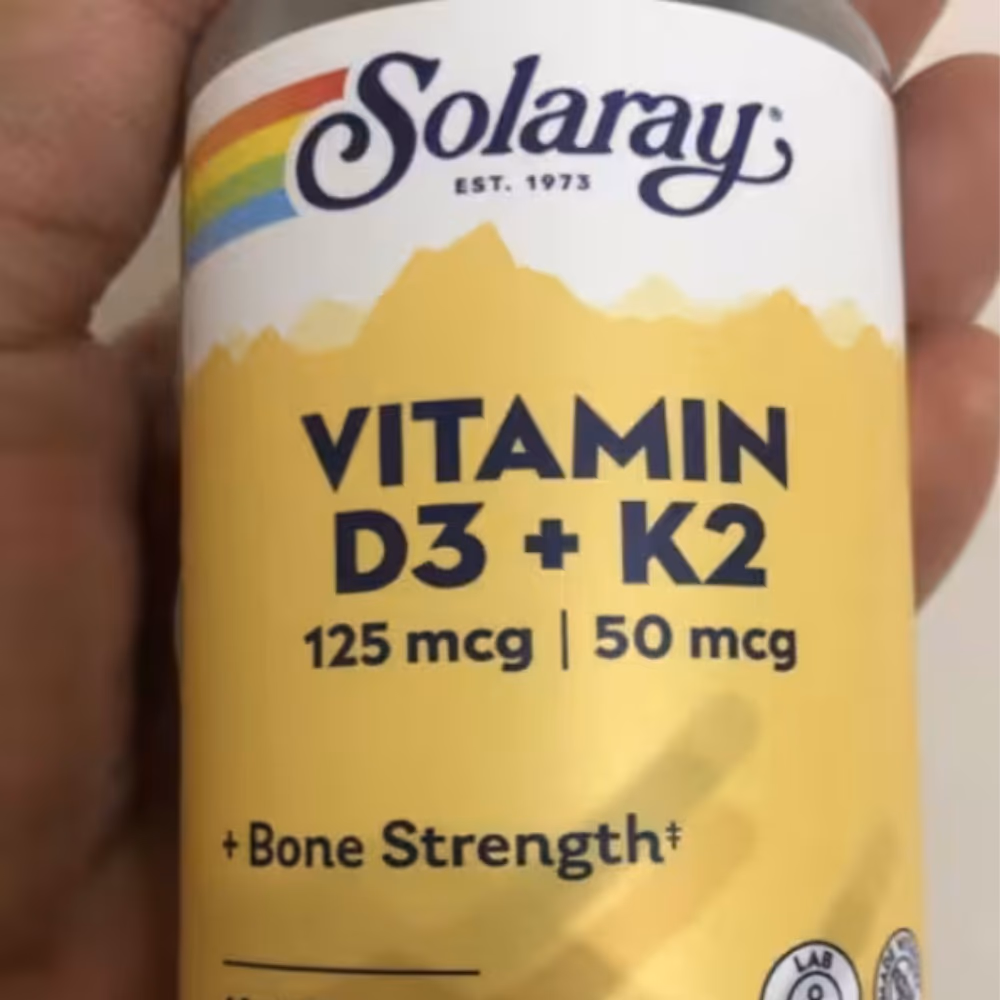 Solaray Vitamin D3 & K2 120 Veg Caps 3