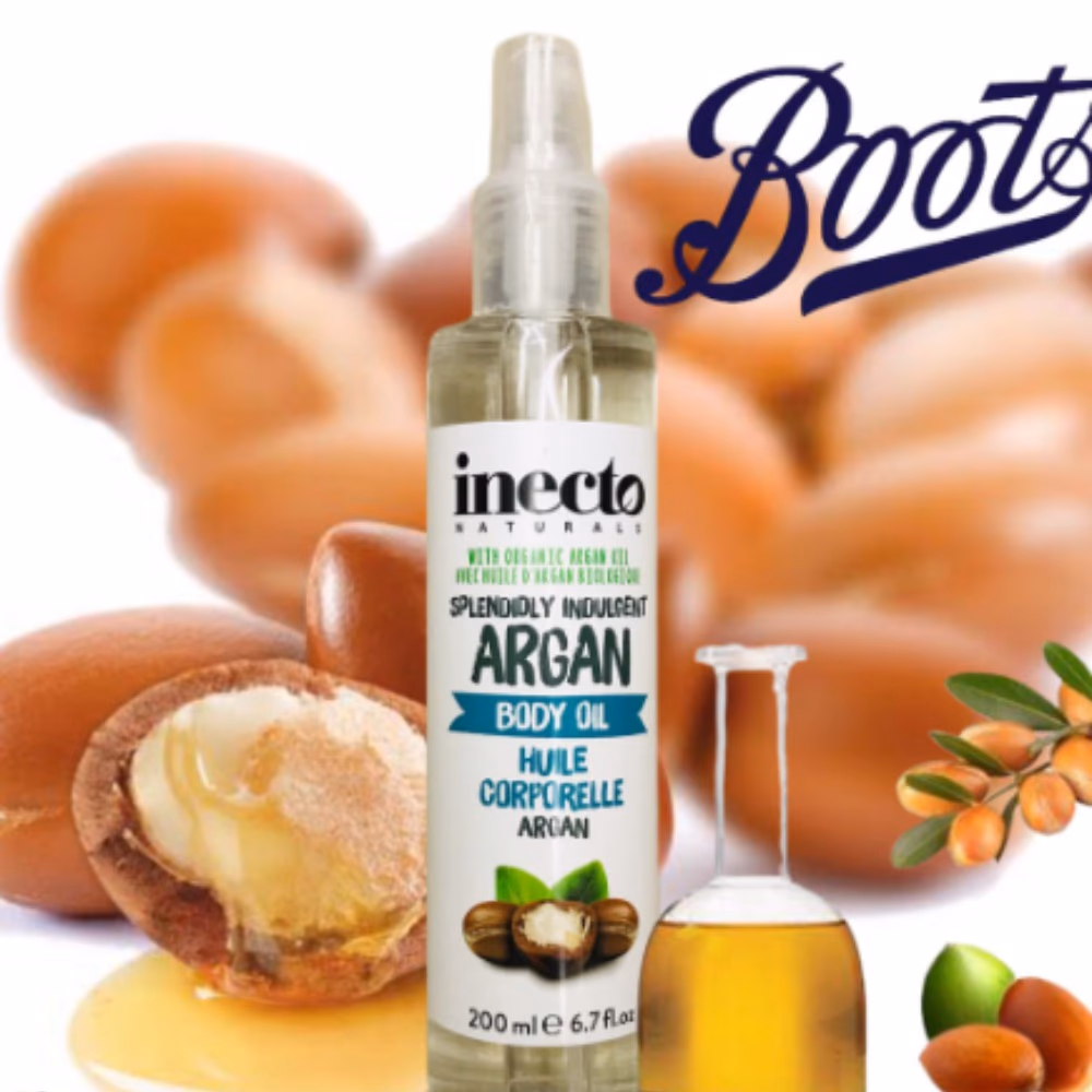 Inecto Argan Body Oil 200ml  3