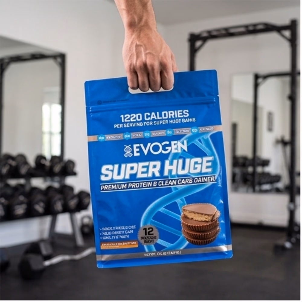 Evogen Super Huge Chocolate Peanut Butter 12lb – Mass Gainer Powder 2