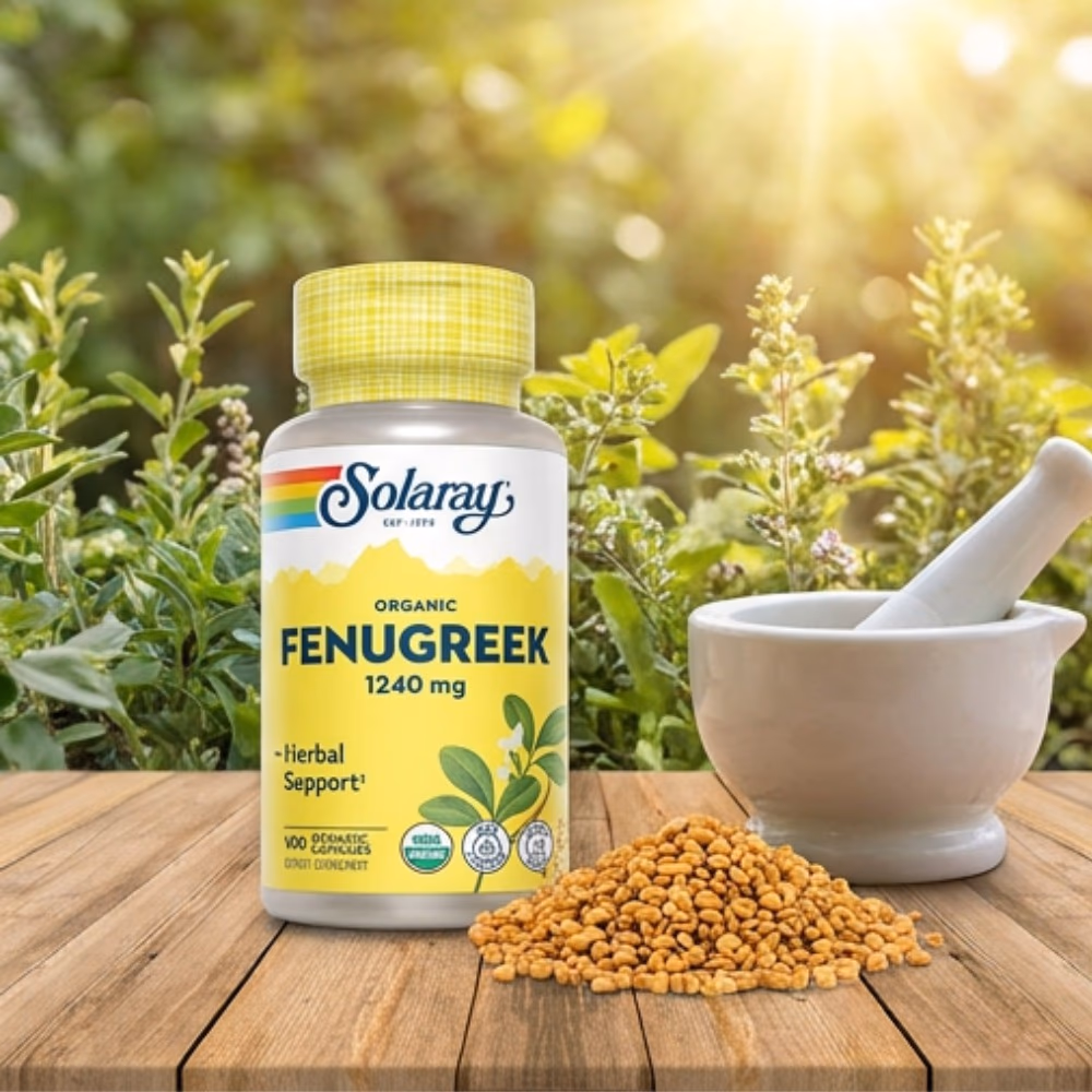 Solaray Fenugreek Seed 1240mg -100 Capsules 2