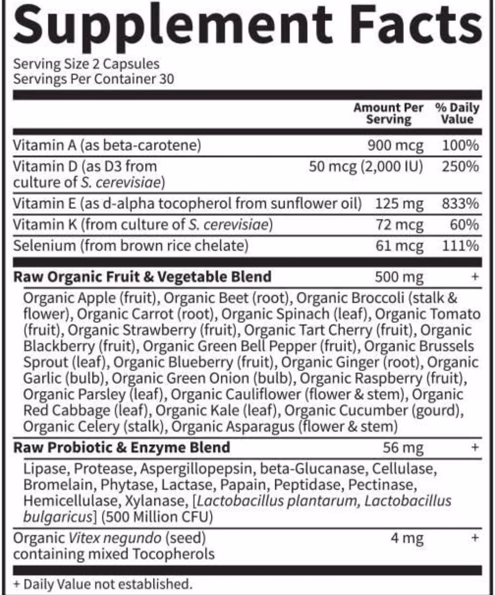 Garden Of Life Vitamin Code Raw Vitamin E 60 Vegcapsules 5
