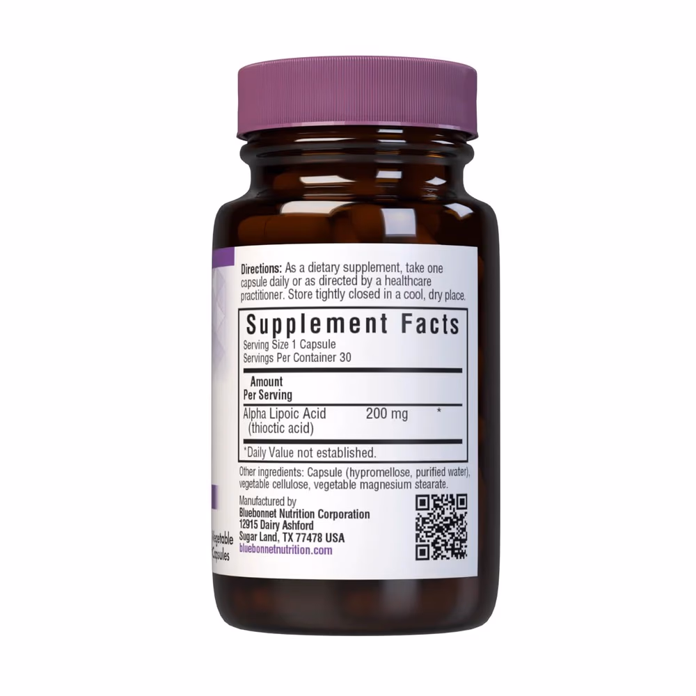 Bluebonnet Alpha Lipoic Acid 200mg 30 Veg Caps 2