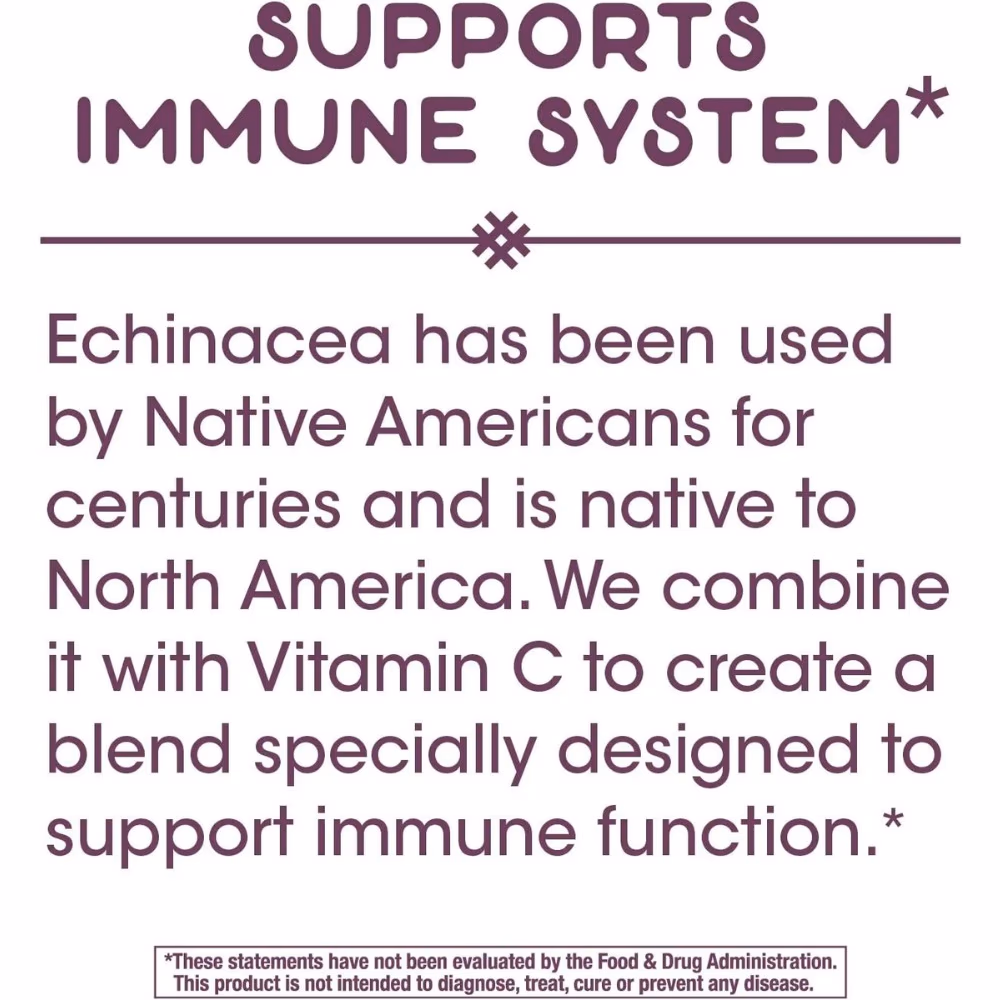 Natures Way Echinacea &amp; Vitamin C -100 Capsules 4