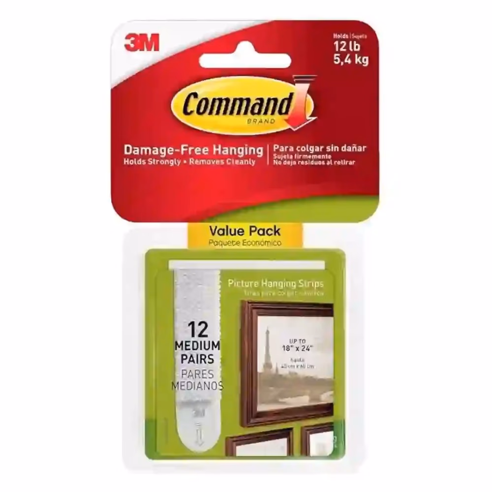 3M COMMAND PICTURE HANGING STRIPS 12S 2