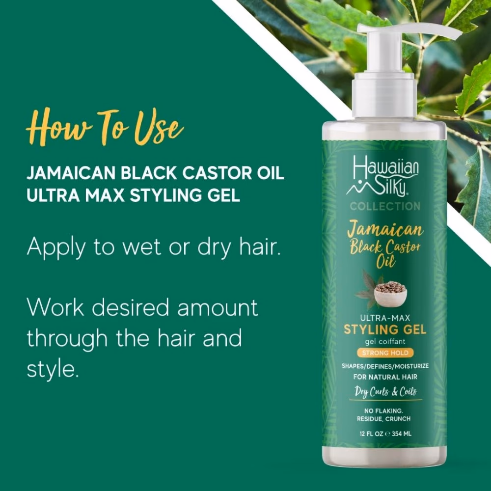 Hawaiian Silky Jamaican Black Castor Oil Curling Gel 354ml 2