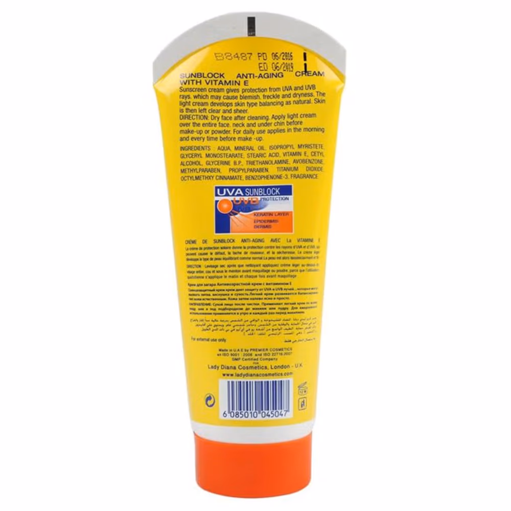 Lady Diana Sunblock Cream SPF40 170ml 2