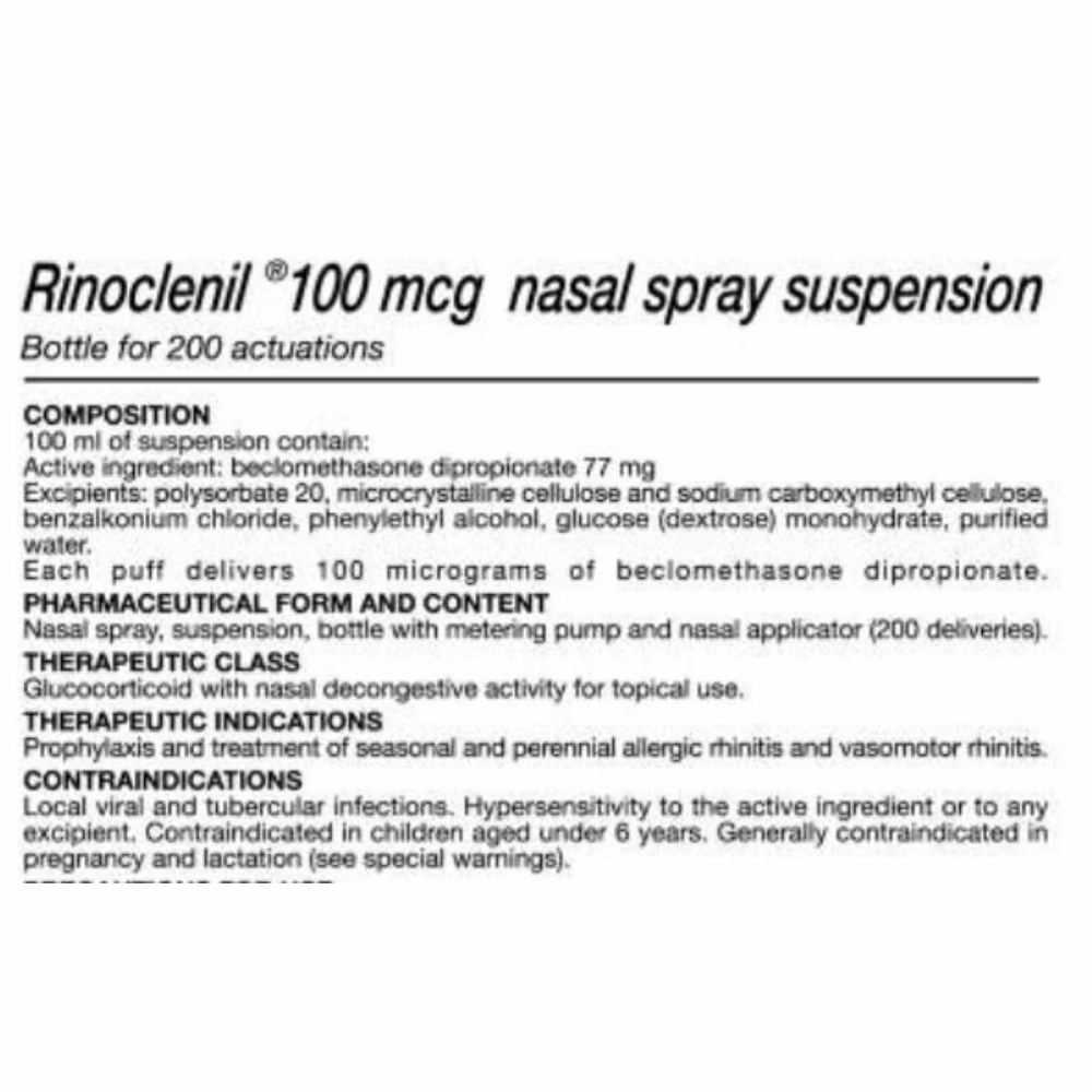 Rinoclenil 100mcg Nasal Spray 2