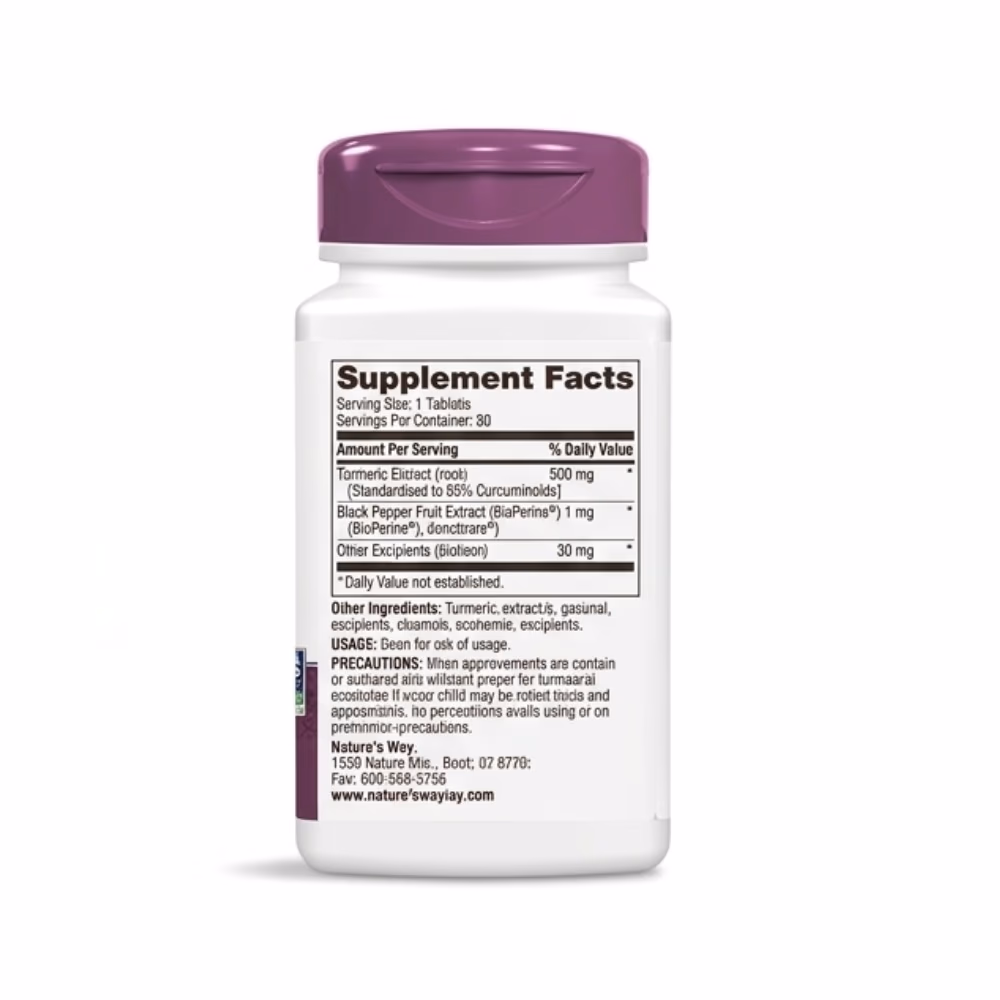 Natures Way Turmeric Extract -60 Tablets 2